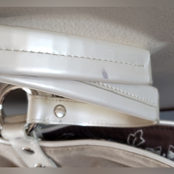 Beijo Canvas Brown & Tan Convertible/Reversible Handbag Purse Shoulder B… - Picture 12 of 15